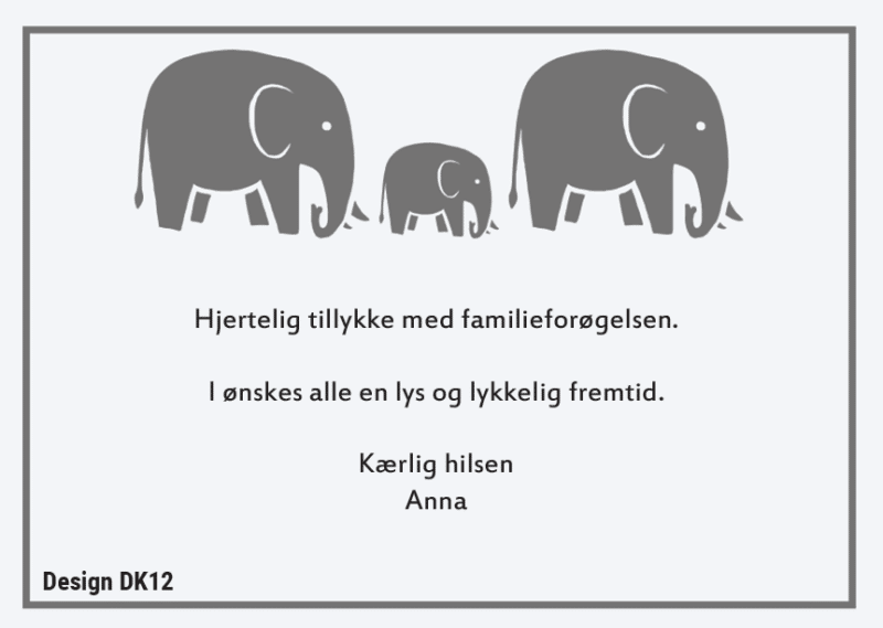 E-invitationer til barnedåb og konfirmation med din invitationstekst