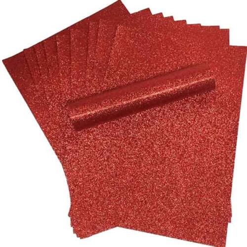Rødt glimmerpapir
