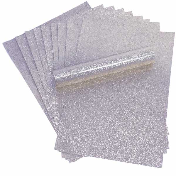 Sølvfarvet glimmerpapir