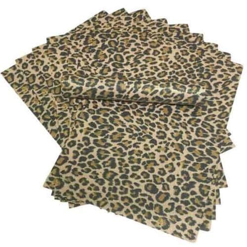 Glitterpapir med leopardmønster